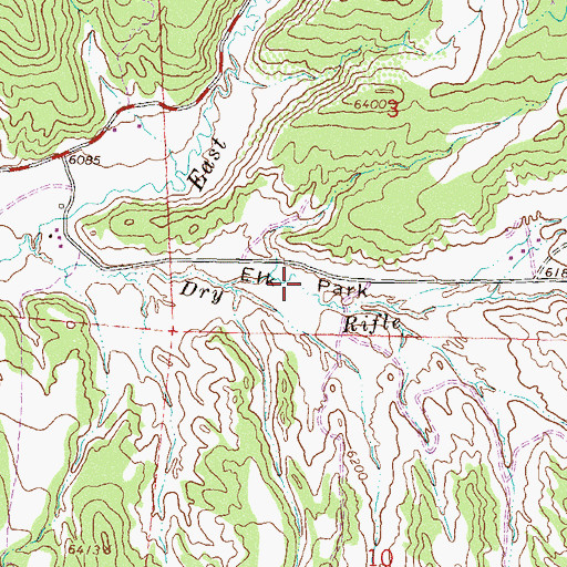 Topographic Map of Elk Park, CO