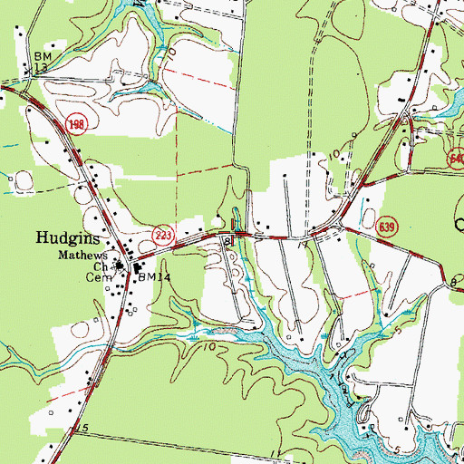 Topographic Map of Cattail School (historical), VA