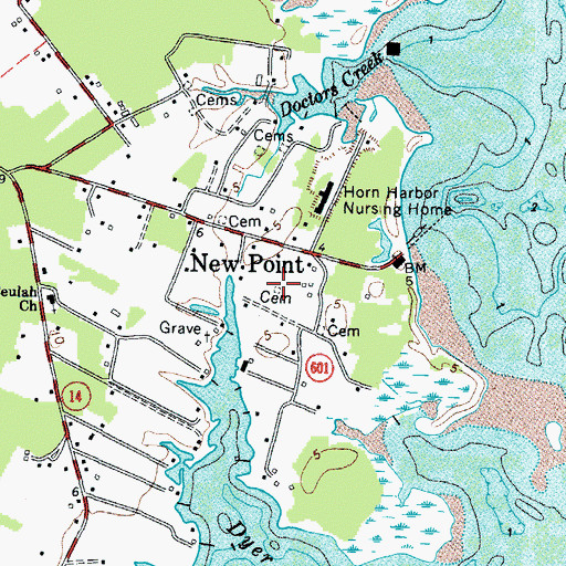 Topographic Map of Grinnell Cemetery, VA