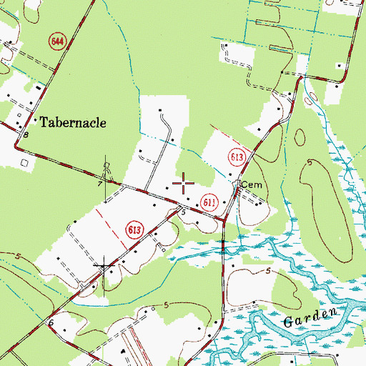 Topographic Map of Hurst - Ward Burial Ground, VA