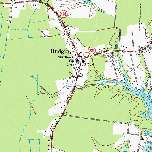 Topographic Map of School B (historical), VA