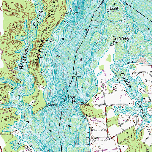 Topographic Map of Shipleys Ferry (historical), VA