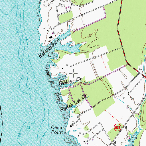 Topographic Map of Sibley Cemetery, VA