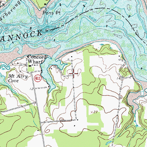 Topographic Map of Clearview, VA