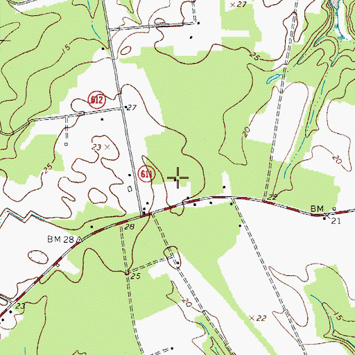 Topographic Map of Concord Wharf School (historical), VA