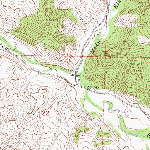 Topographic Map of West Elk Creek, CO