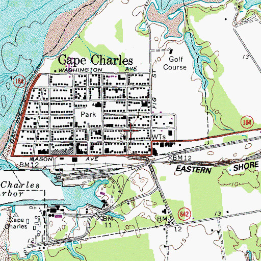 Topographic Map of School of the Holy Family (historical), VA