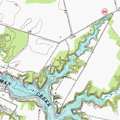 Topographic Map of Solitude Trails, VA