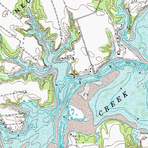 Topographic Map of The Saltworks (historical), VA