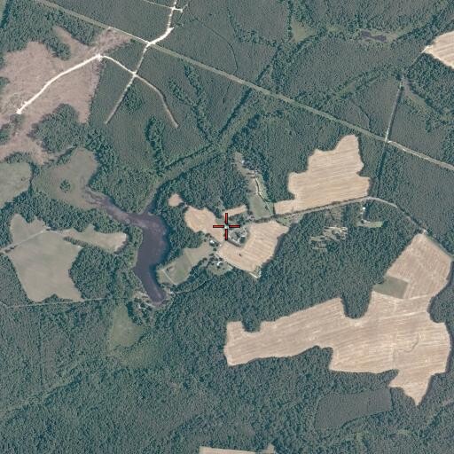 Aerial/Satellite Image of Indian Neck Church (historical), VA