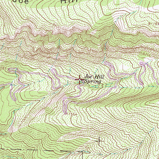 Topographic Map of Joe Hill Spring, CO
