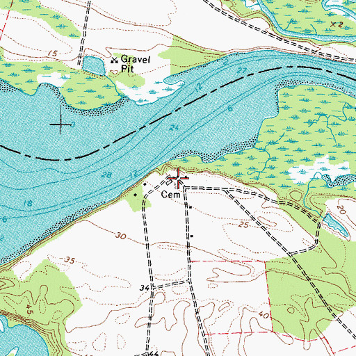 Topographic Map of Camden, VA