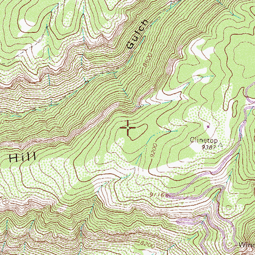 Topographic Map of Joe Hill, CO