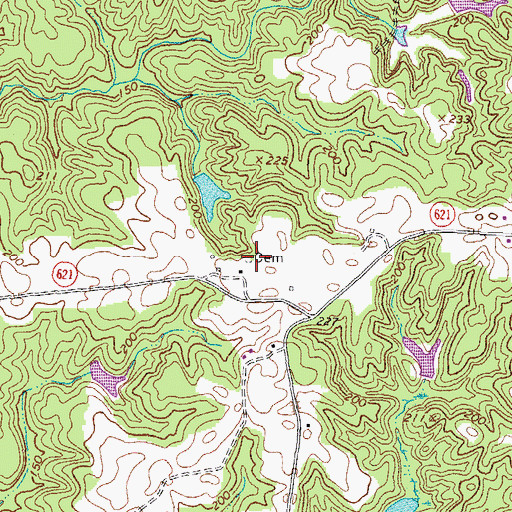 Topographic Map of Haynes Cemetery, VA