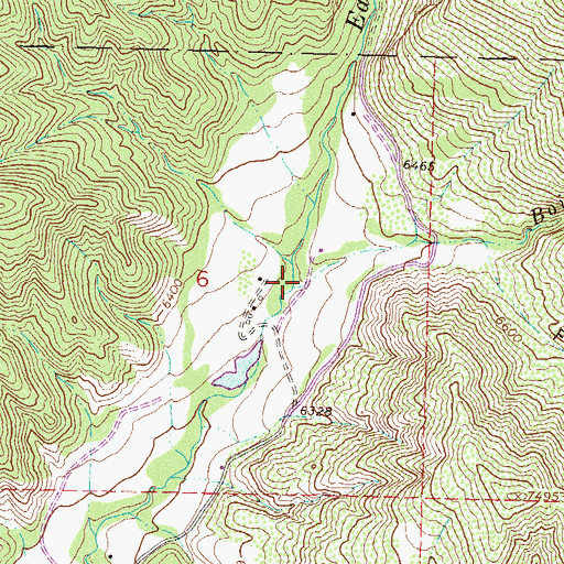 Topographic Map of Boiler Creek, CO