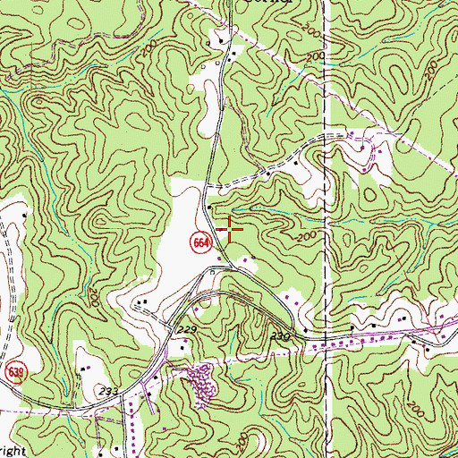 Topographic Map of Saint John School (historical), VA