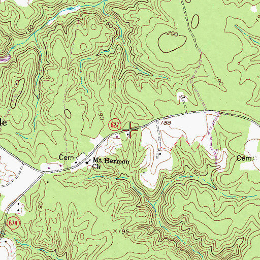 Topographic Map of Shumanville School (historical), VA