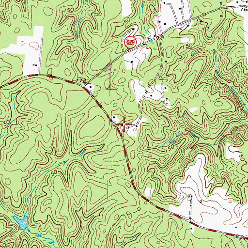 Topographic Map of Battery School (historical), VA