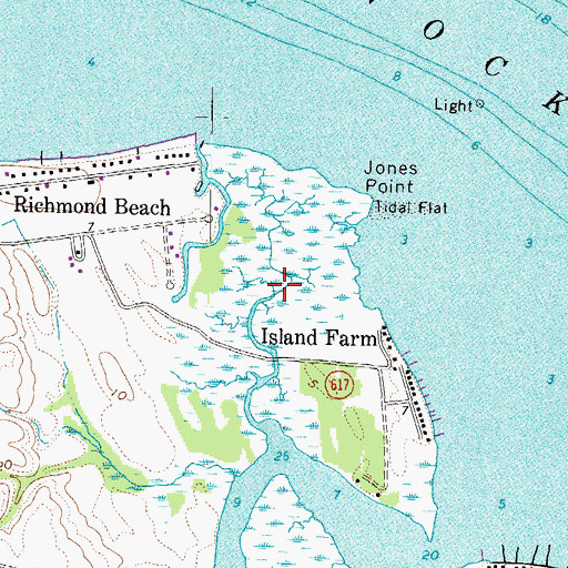 Topographic Map of Black Duck Creek, VA