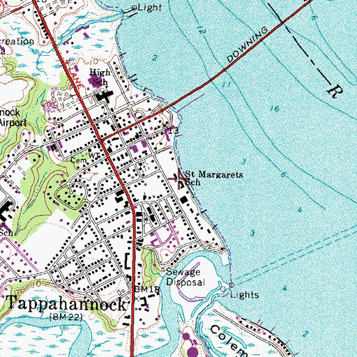 Topographic Map of Brockenbrough House, VA