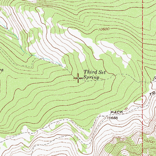 Topographic Map of Third Set Spring, CO