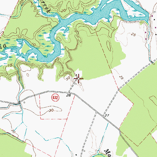 Topographic Map of Lindsay Hall Farm, VA