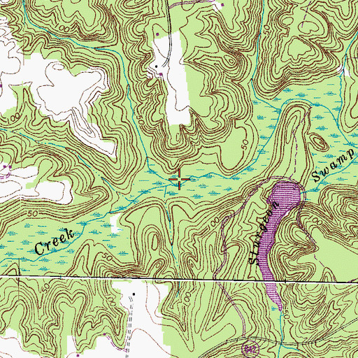 Topographic Map of Mariners Branch, VA