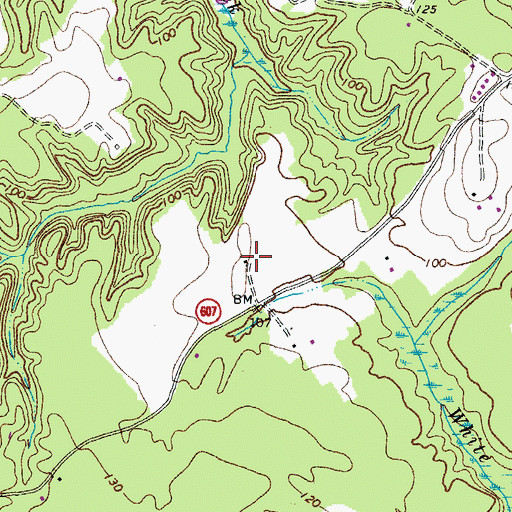 Topographic Map of Marry Gold Plantation, VA