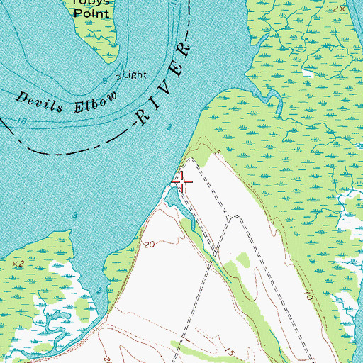 Topographic Map of Trysting Place (historical), VA