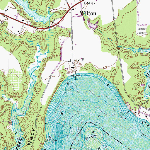 Topographic Map of Conrad Wharf (historical), VA