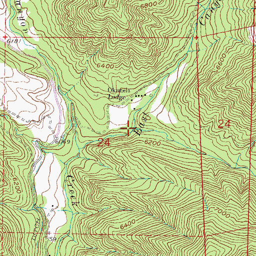 Topographic Map of Possum Creek, CO