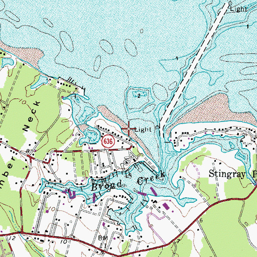 Topographic Map of Norviews Landing, VA