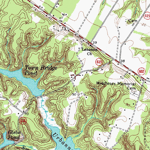 Topographic Map of Pine Grove School (historical), VA