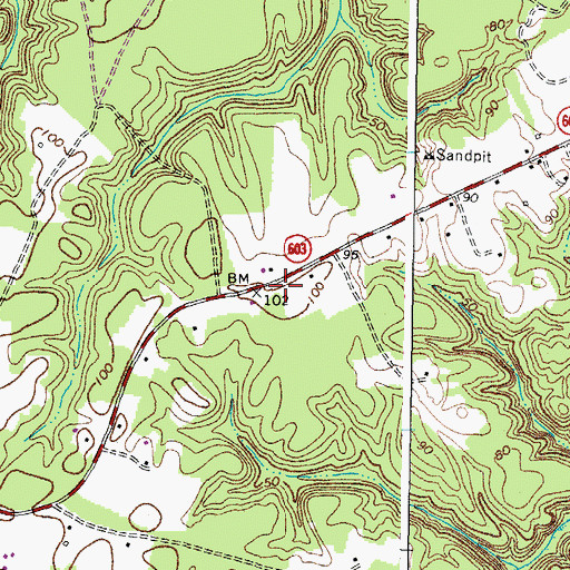 Topographic Map of Union Grove School (historical), VA