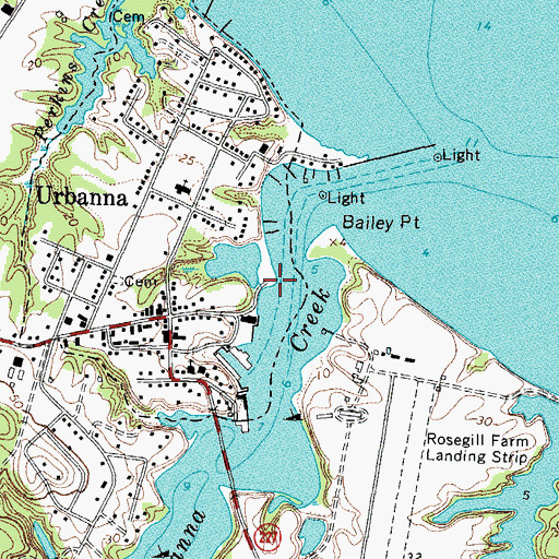 Topographic Map of Virginian Landing, VA
