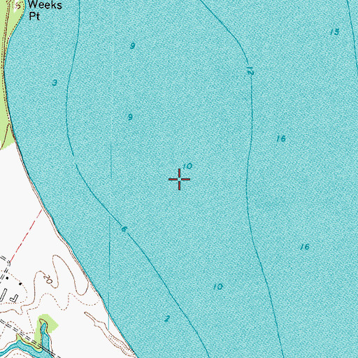 Topographic Map of Weeks Flats, VA