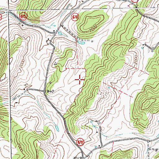 Topographic Map of Dutch Hollow Church (historical), VA