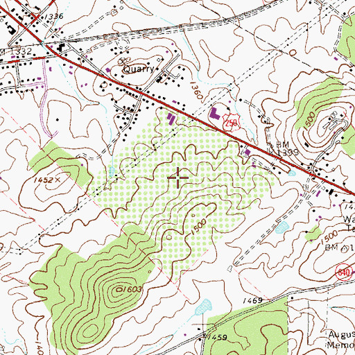 Topographic Map of Elm Spring Orchard, VA