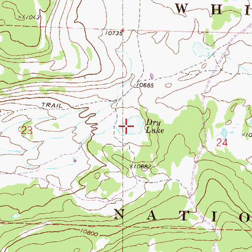 Topographic Map of Dry Lake, CO