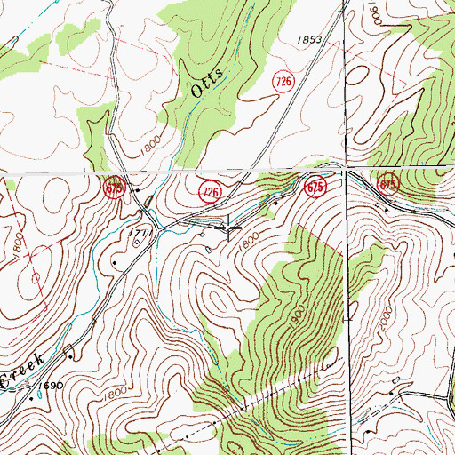 Topographic Map of McNutt (historical), VA