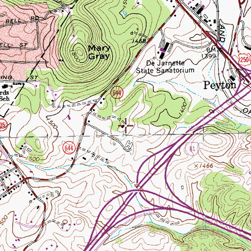 Topographic Map of Museum of American Frontier Culture, VA