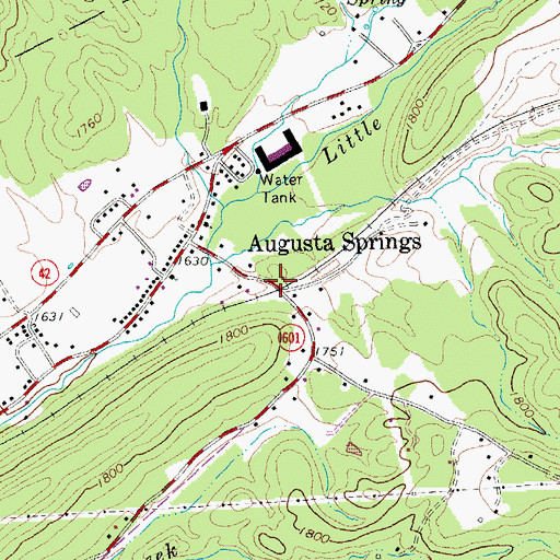 Topographic Map of Pond Gap (historical), VA