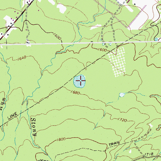 Topographic Map of Lake Quarles, VA