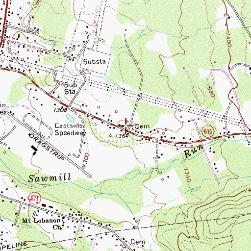 Topographic Map of Smyrna Church (historical), VA