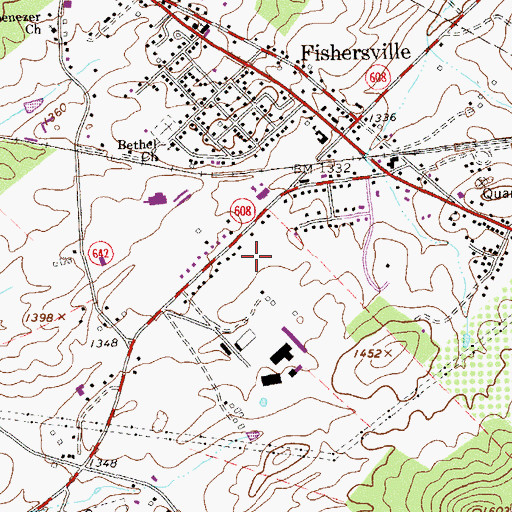 Topographic Map of Summerfield, VA