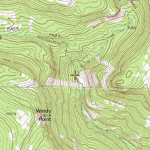 Topographic Map of East No Name Creek, CO