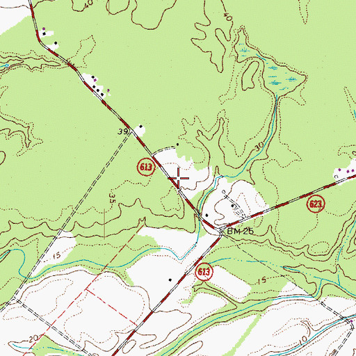 Topographic Map of Bethany Church (historical), VA