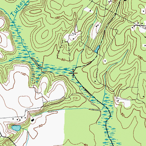 Topographic Map of Sand Branch, VA