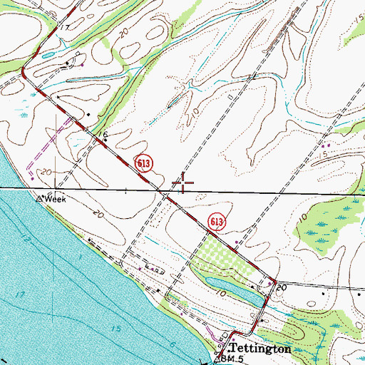 Topographic Map of Sandy Point School (historical), VA