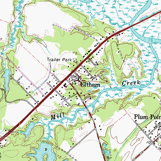 Topographic Map of Matchot (historical), VA